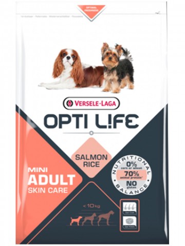 Hrana za pse Opti Life Adult Skin Care Mini 2,5kg